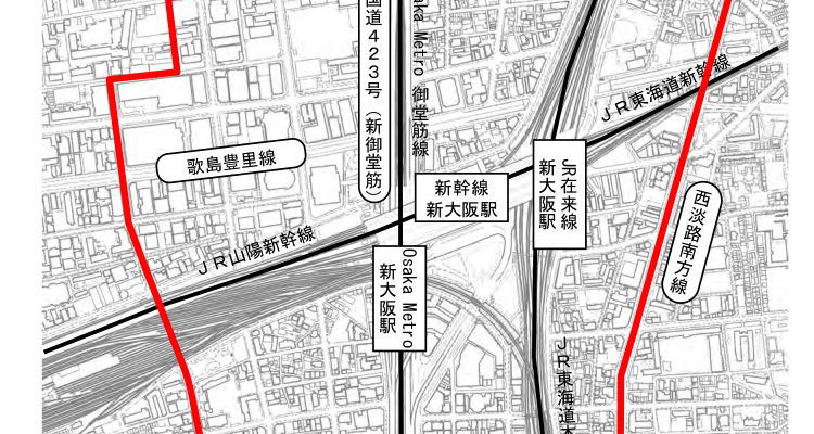 新大阪駅周辺地域の都市再生緊急整備地域